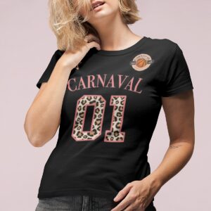 Basketbal Dames T-shirt Carnaval 01 Zwart 2