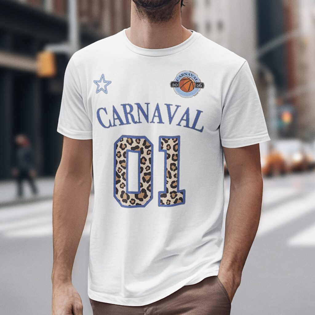 Basketbal Heren T-shirt Carnaval 01 Wit