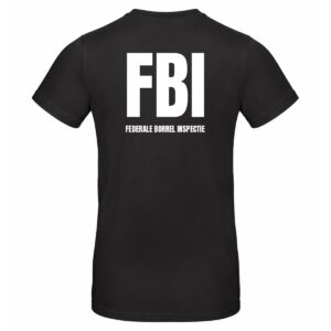 Carnaval T-shirt FBI Federale Borrel Inspectie