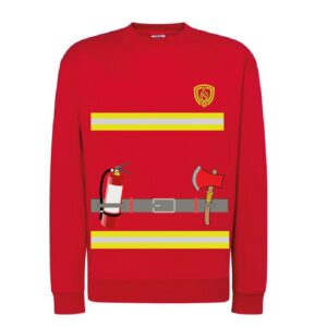 Carnaval Trui Brandweer Rood