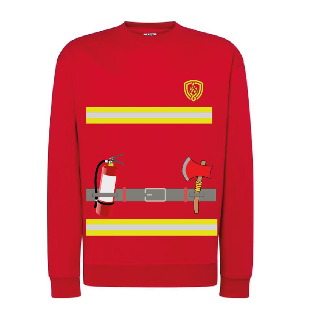 Carnaval Trui Brandweer Rood