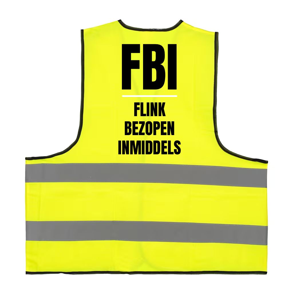 Veiligheidshesje Carnaval FBI Flink Bezopen Inmiddels