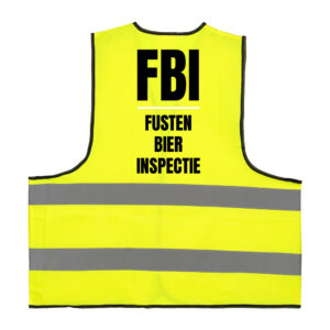 Veiligheidshesje Carnaval FBI Fusten Bier Inspectie