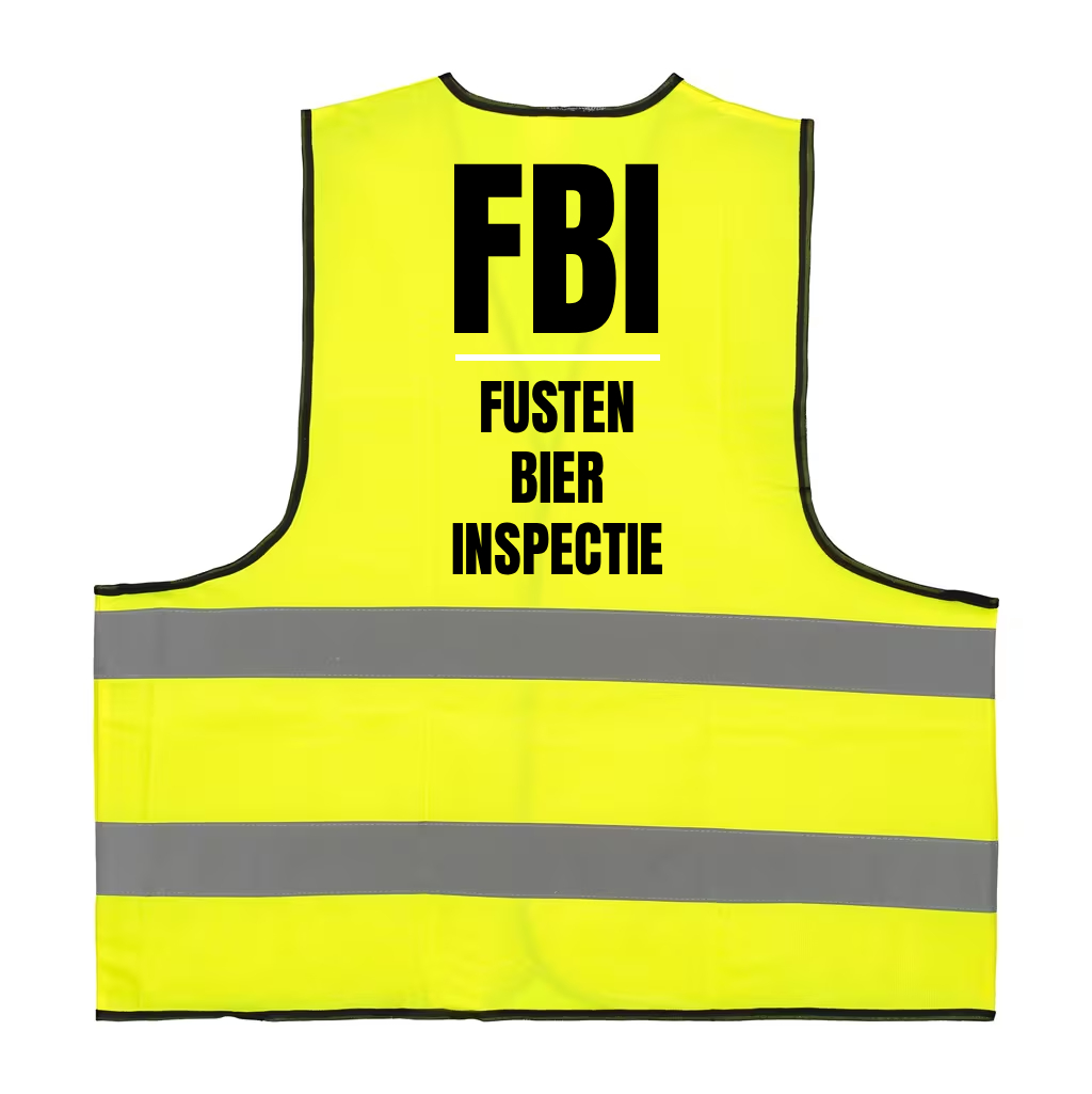 Veiligheidshesje Carnaval FBI Fusten Bier Inspectie