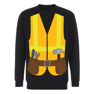 Carnaval Trui Bouwvakker Zwart