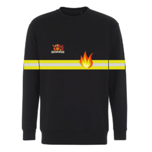 Carnaval Trui Brandweer Zwart