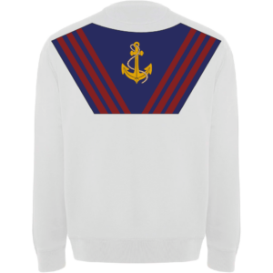 Carnaval Trui Matroos Anker Wit Achterkant