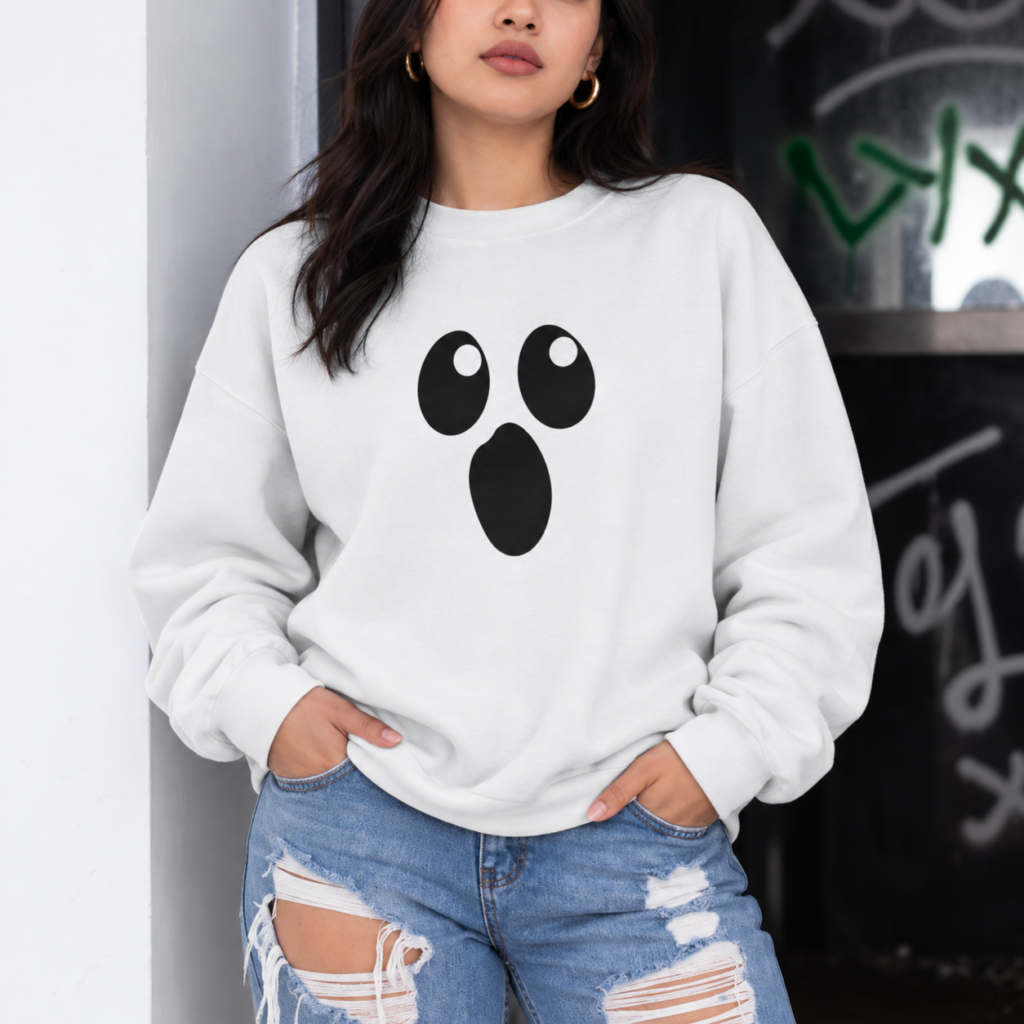 Halloween Sweater Dames Ghost Face