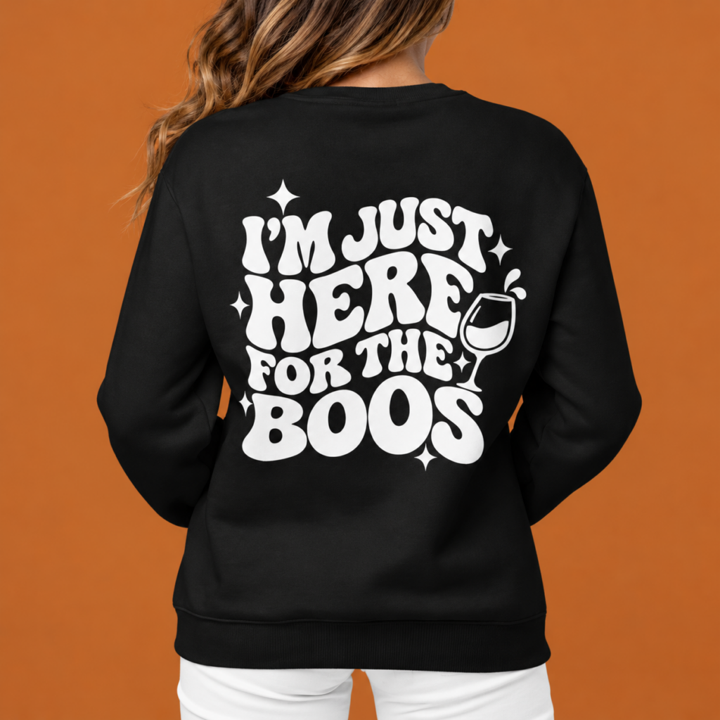 Halloween Sweater Dames Here For The Boos!