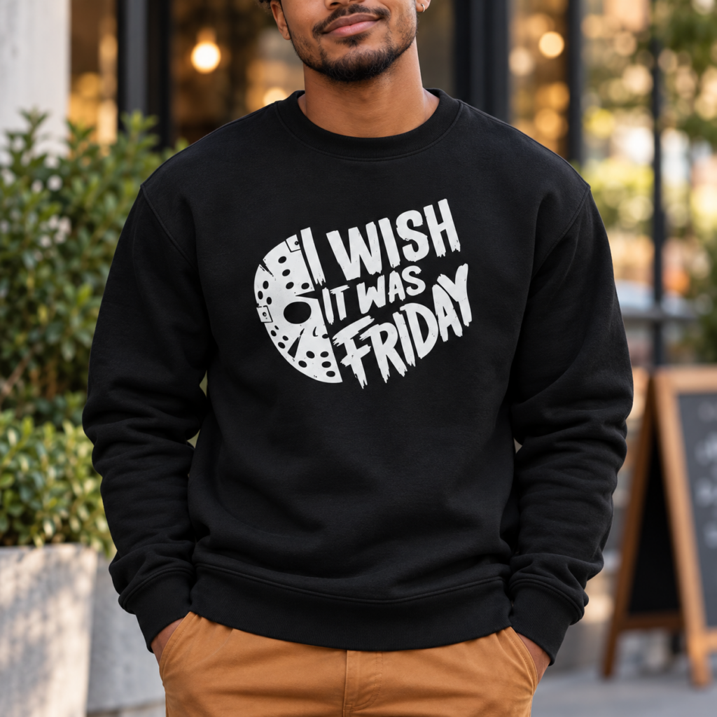 Halloween Sweater Heren I Wish It Was Friday