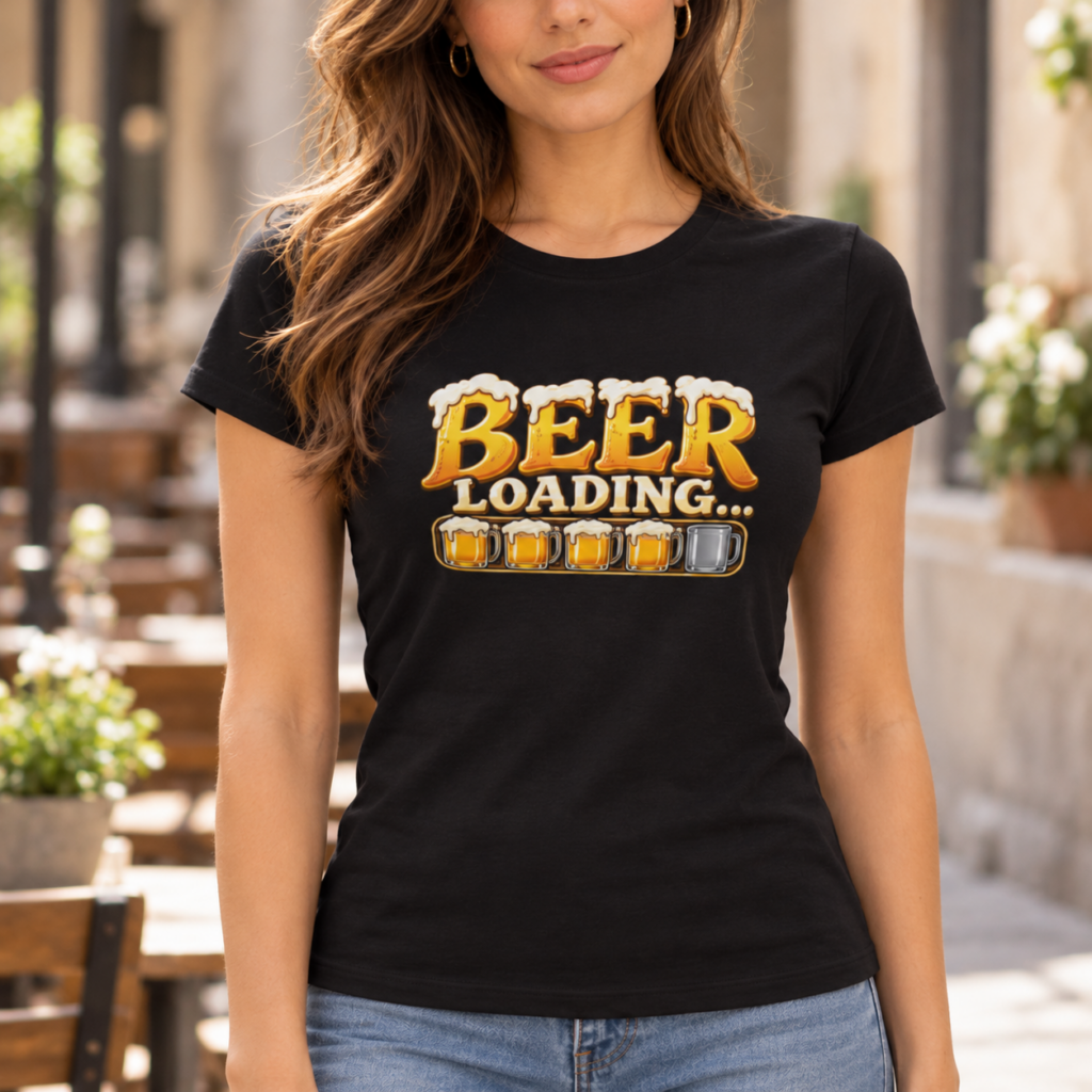 Oktoberfest T-shirt Dames Beer Loading