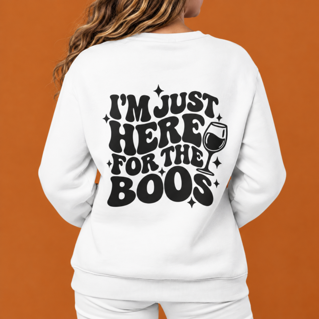 Halloween Sweater Dames Here For The Boos!